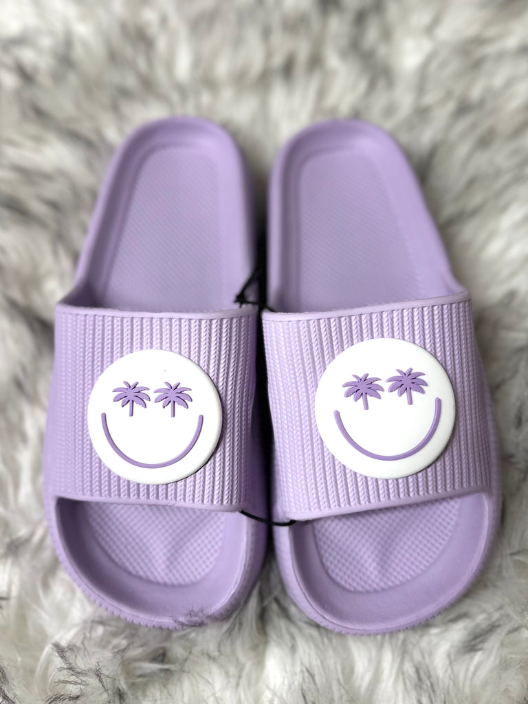 Nike slides happy face cheap