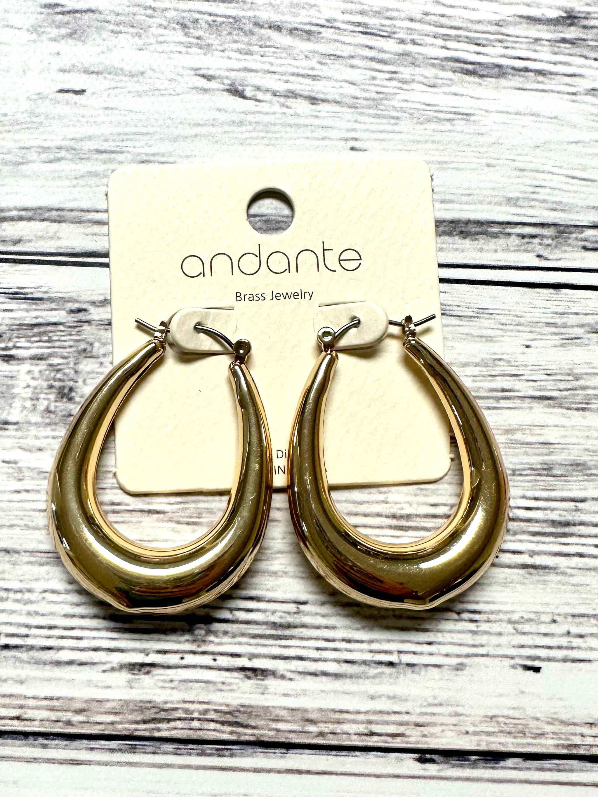Gold Dangle Hoops